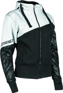 Speed and Strength Cat Outa Hell Hoody White/Black Womens - Large