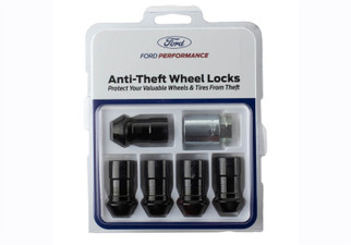 Ford Racing 2023+ Ford Bronco Raptor M14 x 1.5 Black Security Lug Nut Kit - Set of 5
