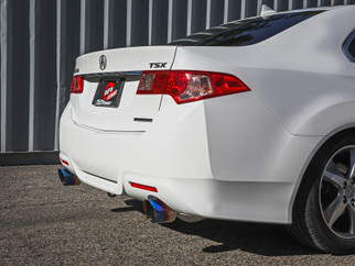 aFe 09-14 Acura TSX L4 2.4L Takeda 2-1/2in to 2-1/4in 304 SS Cat-Back Exhaust System w/BlueFlame Tip