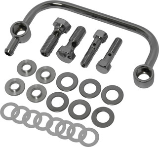 Breather Tube W/ Bolts Chrome Bigtwin  Non-tbw