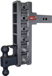 Gen-Y Mega Duty 2.5in Shank 12in Offset Drop 32K Hitch w/GH-0161 Dual-Ball/GH-0162 Pintle Lock