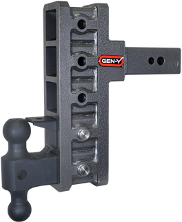 Gen-Y Mega Duty 2.5in Shank 9in Offset Drop 32K Hitch w/GH-0161 Dual-Ball/GH-0162 Pintle Lock