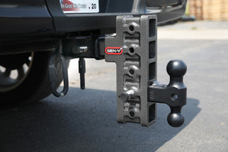Gen-Y Mega Duty 2.5in Shank 6in Offset Drop 3K TW 21K Hitch w/GH-061 Dual-Ball