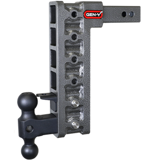Gen-Y Mega Duty 2in Shank 12.5in Drop 10K Hitch w/GH-031 Dual-Ball/GH-032 Pintle Lock