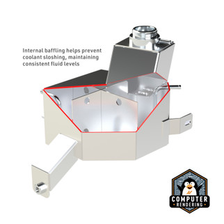 Mishimoto 13-18 Ram 6.7L Cummins Degas Tank - Black
