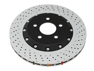 DBA 2020+ Chevrolet Corvette C8 Z51 Rear Cross Drilled 5000 Series Rotor