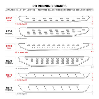 Go Rhino RB30 Running Boards 73in. - Tex. Blk (Boards ONLY/Req. Mounting Brackets)
