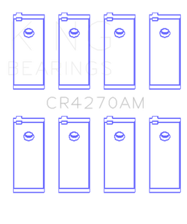 King Engine Bearings Fiat 1.2L/1.4L (Size STD) Rod Bearing Set