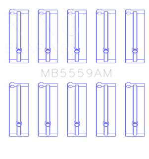 King Engine Bearings Isuzu 4Zb1 (Size +0.25mm) Main Bearing Set