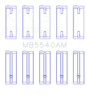 King Engine Bearings Isuzu 4Xc1/T/4Xe1W (Size +0.50mm) Main Bearing Set