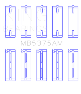 King Engine Bearings Toyota 2Zzge (Size +0.75mm) Main Bearing Set