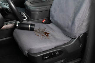Covercraft 08-10 Ford F250/350 Carhartt SeatSaver Custom Front Row Seat Covers - Gravel
