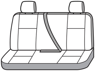 Covercraft 04-09 Dodge Ram Polycotton SeatSaver Custom Second Row Seat Covers - Charcoal