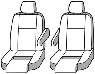 Covercraft 18-24 Mercedes Sprinter Endura PrecisionFit Custom Front Row Seat Covers - Tan/Black