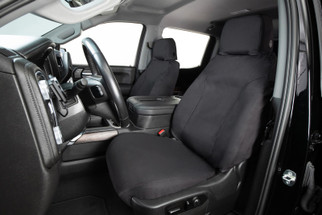 Covercraft 11-12 Dodge Ram Polycotton SeatSaver Custom Front Row Seat Covers - Charcoal