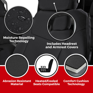 Covercraft 19-24 Nissan Murano Endura PrecisionFit Custom Second Row Seat Covers - Charcoal/Silver
