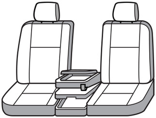 Covercraft 22-24 Chevrolet Silverado Endura PrecisionFit Front Row Seat Covers - Silver/Charcoal