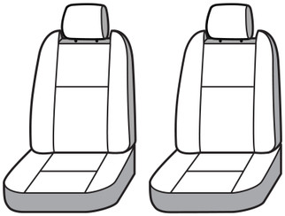 Covercraft 12-13 Dodge Ram Polycotton SeatSaver Custom Front Row Seat Covers - Charcoal