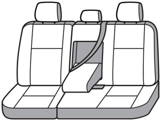 Covercraft 22-24 Ford F-150 Carhartt PrecisionFit Custom Second Row Seat Covers - Brown