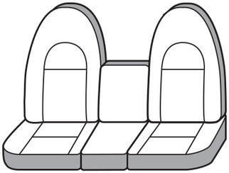 Covercraft 99-00 Ford F250-F350-F450-F550 Carhartt PrecisionFit Front Row Seat Covers - Gravel