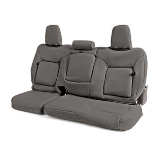 Covercraft 19-21 Chevrolet Silverado/ Leatherette PrecisionFit Custom Front Row Seat Covers - Stone