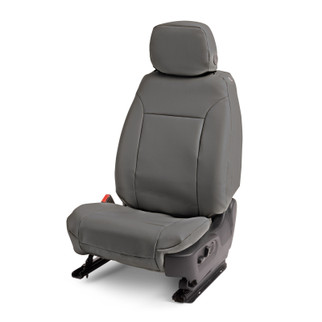 Covercraft 19-21 Chevrolet Silverado/ Leatherette PrecisionFit Custom Front Row Seat Covers - Stone