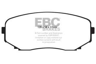 EBC 16-23 Mazda CX-9 2.5T Greenstuff Front Brake Pads