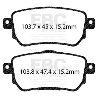 EBC 2021+ Nissan Rogue Sport Yellowstuff Rear Brake Pads