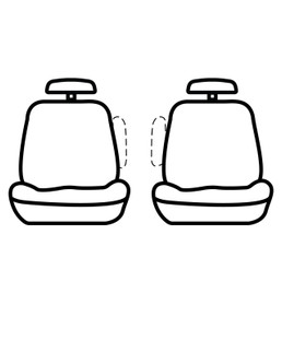 Covercraft 05-11 Dodge Dakota Polycotton SeatSaver Custom Front Row Seat Covers - Grey