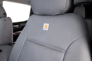 Covercraft 17-22 Ford F250 Carhartt PrecisionFit Custom Front Row Seat Covers - Gravel