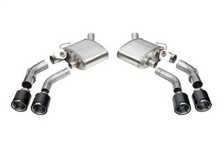 Corsa 2016-2024 Chevrolet Camaro SS / ZL1 Valved Axle-Back Exhaust w/ Carbon Fiber Quad Tips