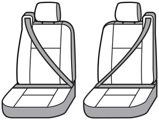 Covercraft 04-08 Ford F150 Carhartt SeatSaver Custom Front Row Seat Covers - Gravel