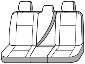 Covercraft 19-21 Chevrolet Silverado Endura PrecisionFit Custom Front Row Seat Covers - Black/Black