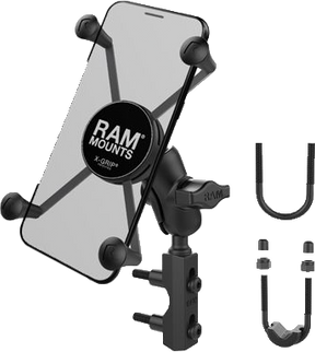 X-grip Large Phone Mount W/brake/clutch Res Base Short