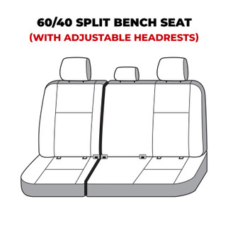 Covercraft 21-23 Chevrolet Tahoe Carhartt Super Dux SeatSaver Custom Third Row Seat Covers - Black