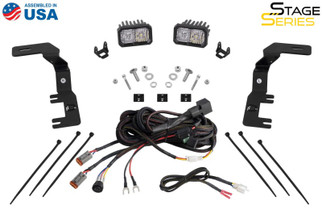 Diode Dynamics 2023+ Chevrolet Colorado Stage Series Ditch Light Kit C2 Pro Yellow Combo