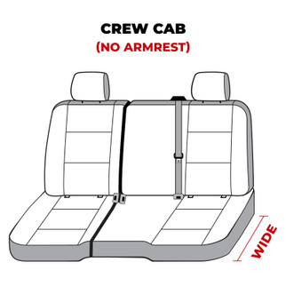 Covercraft 14 Chevrolet Silverado Carhartt Super Dux SeatSaver Custom Second Row Seat Covers - Black