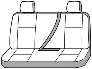 Covercraft 14 Chevrolet Silverado Carhartt Super Dux SeatSaver Custom Second Row Seat Covers - Black