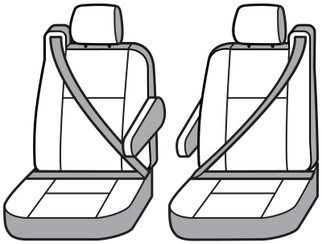 Covercraft 01-07 Ford F250 Carhartt PrecisionFit Custom Front Row Seat Covers - Brown