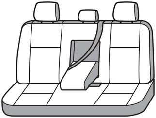 Covercraft 19-23 Ford Ranger Carhartt Super Dux SeatSaver Custom Second Row Seat Covers - Black