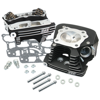S&S Cycle 08-16 Touring Super Stock 79cc Cylinder Head Kit - Wrinkle Black