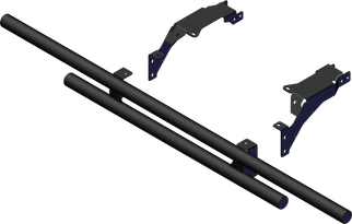 KFI 22+ Polaris Ranger XP 1000/Crew Double Tube Rear Bumper