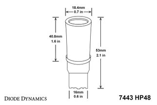 Diode Dynamics 7443 LED Bulb HP48 LED - Amber Set of 4