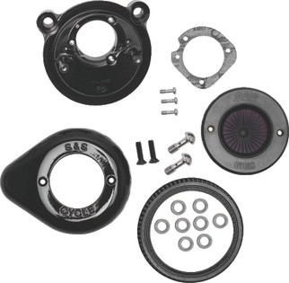 S&S Cycle 2007+ XL Models Stealth Air Stinger Kit w/ Gloss Black Teardrop