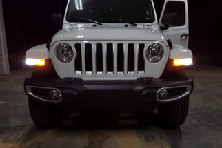 Diode Dynamics JL Wrangler Front Turn Stage 1 (7443 LED Bulb HP48 - White and - Amber)