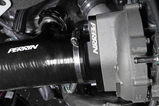 PERRIN 22-26 Subaru WRX / 20-25 LGT & OBXT Turbo Inlet Hose w/Turbo Adapter Flange (Short) - Black