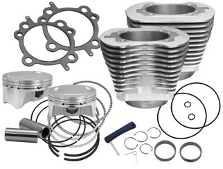 S&S Cycle 99-06 BT Models 100in Sidewinder Big Bore Kit - Silver
