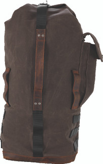 Burly Brand Voyager Sissy Bar Backpack - Dark Oak