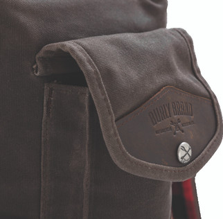 Burly Brand Voyager Sissy Bar Backpack - Dark Oak