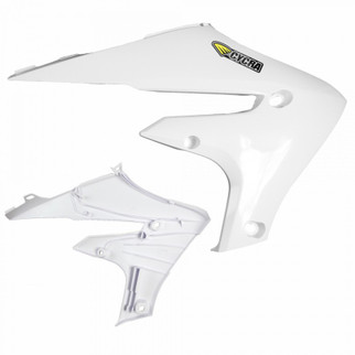 Cycra 20+ Yamaha WR250F Powerflow Radiator Shrouds - White